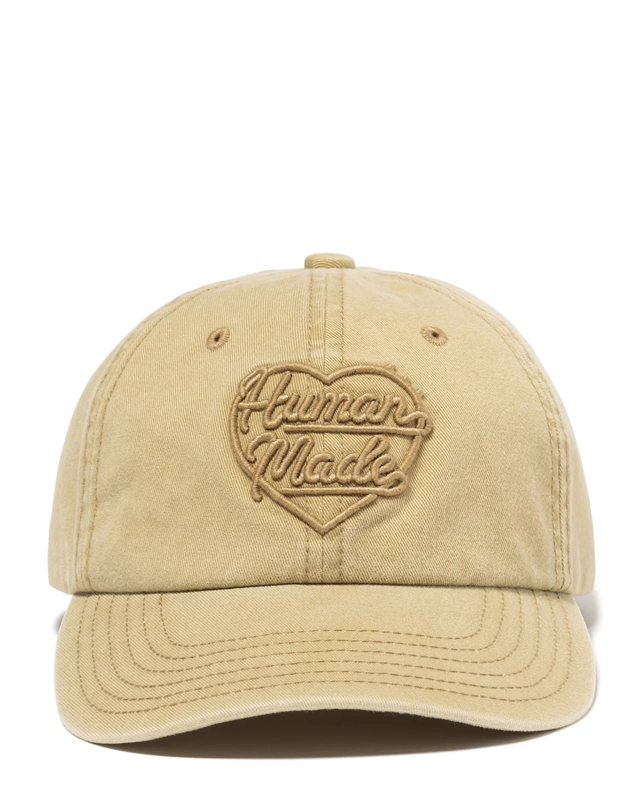 Human Made 6 Panel Twill Cap, Beige - Image 3