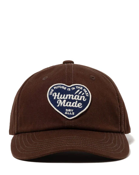Human Made 6 Panel Twill Cap, Brown