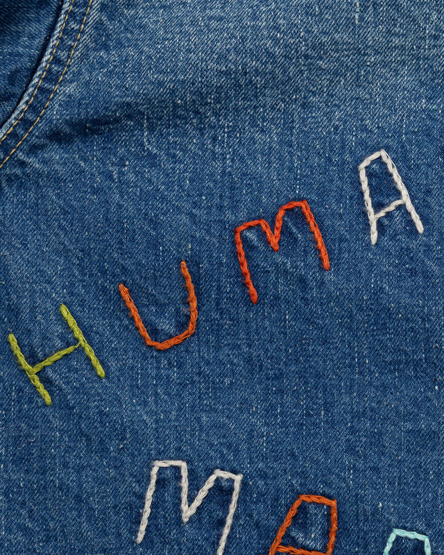 Human Made Embroidered Denim Work Jacket - Image 7
