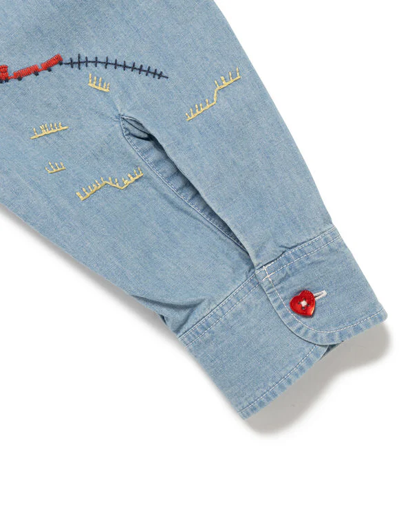 Human Made Embroidered Work Shirt - Image 5