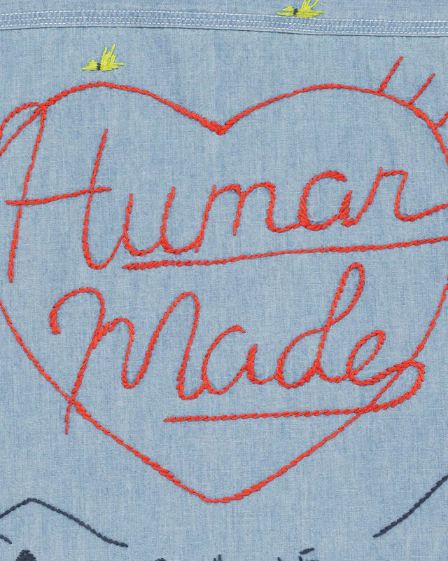 Human Made Embroidered Work Shirt - Image 6