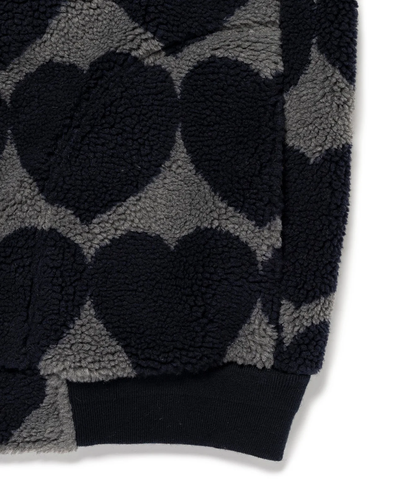 Human Made Heart Fleece Jacket, Navy - Image 5