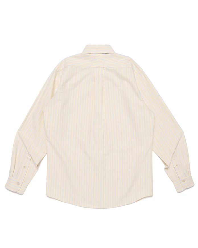 Human Made Stripe Ox B.D Shirt, Yellow - Image 3