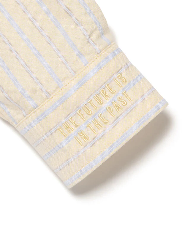 Human Made Stripe Ox B.D Shirt, Yellow - Image 4