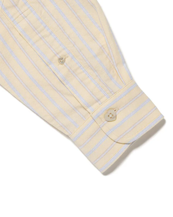 Human Made Stripe Ox B.D Shirt, Yellow - Image 5