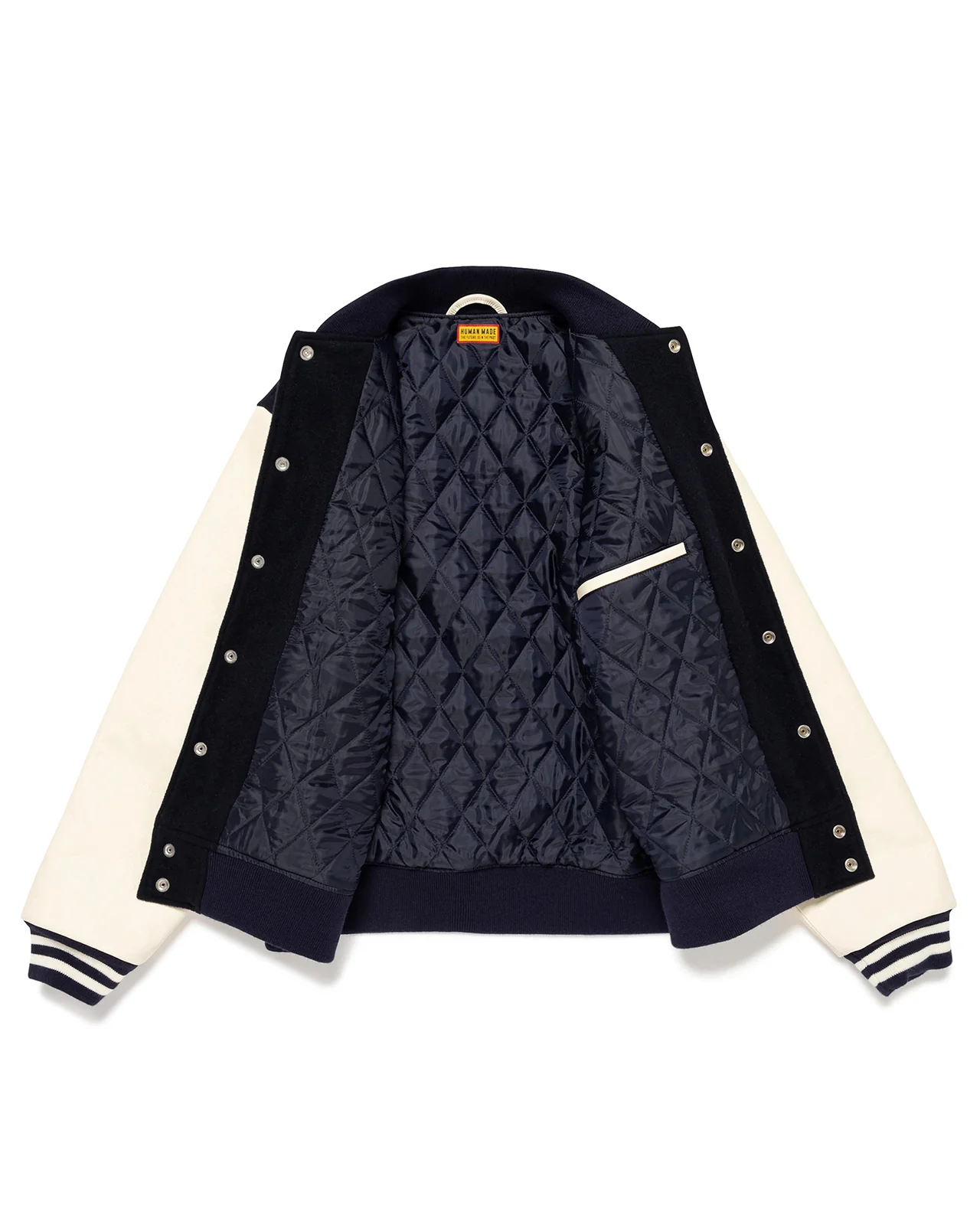 Human Made Varsity Jacket, Navy - Image 4