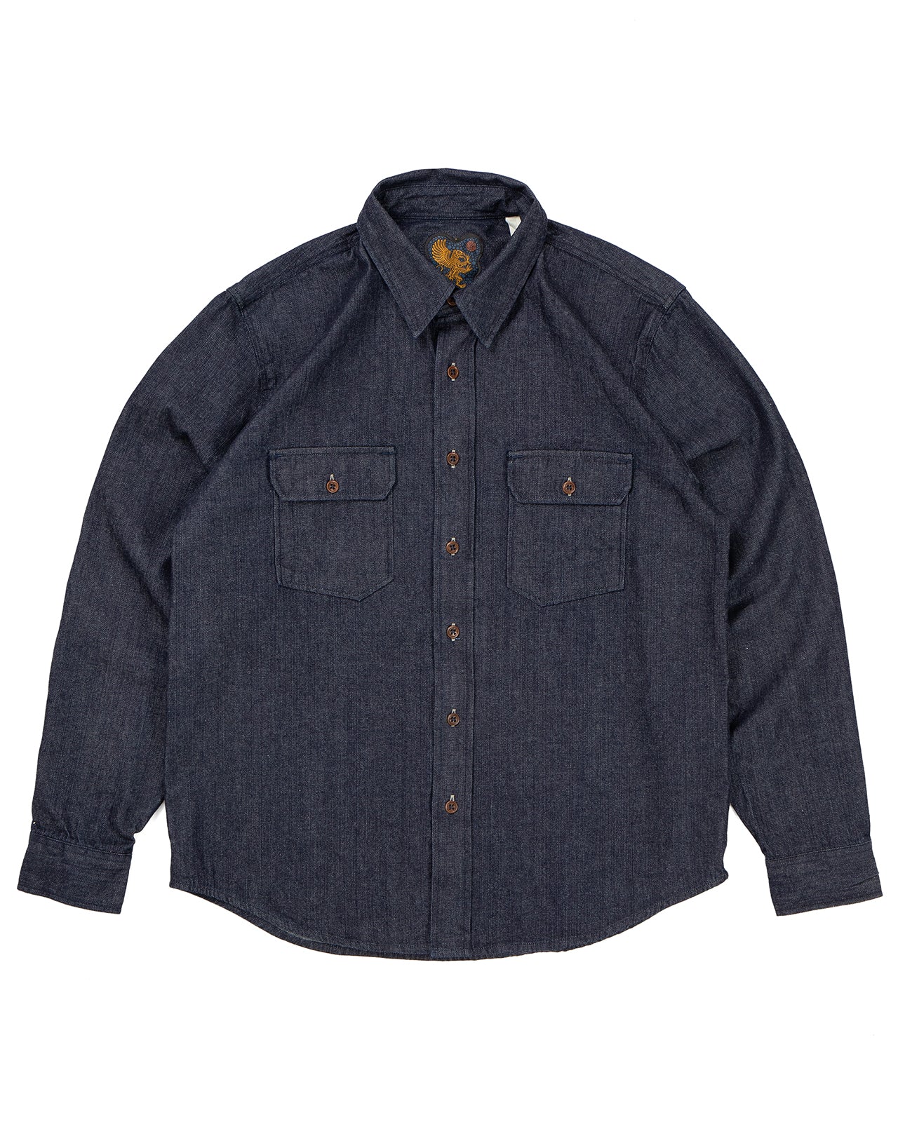 Indigofera Alamo Shirt, 8oz Denim, Indigo