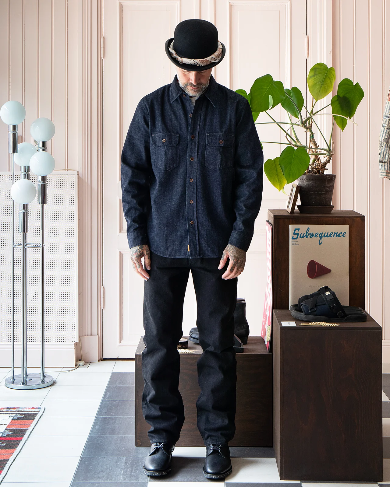Indigofera Alamo Shirt, 8oz Denim, Indigo - Image 2
