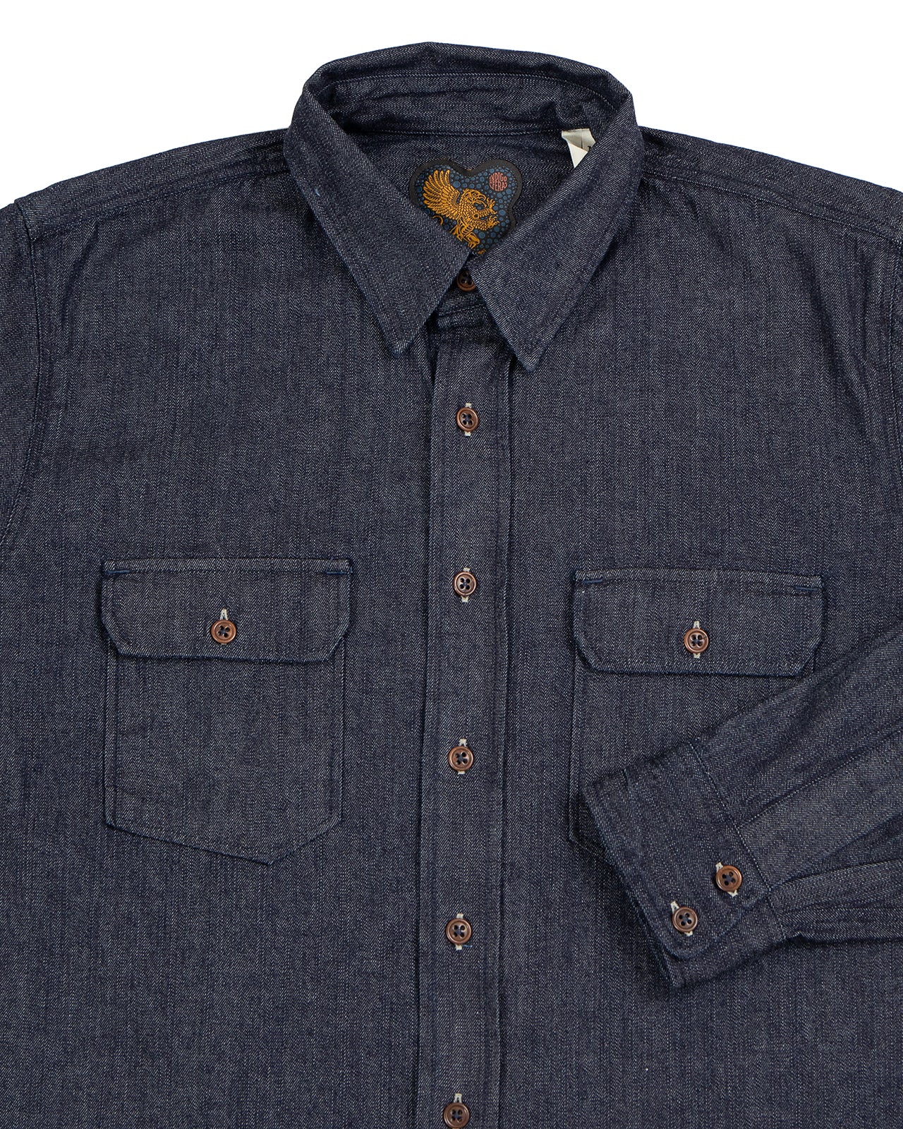 Indigofera Alamo Shirt, 8oz Denim, Indigo - Image 3