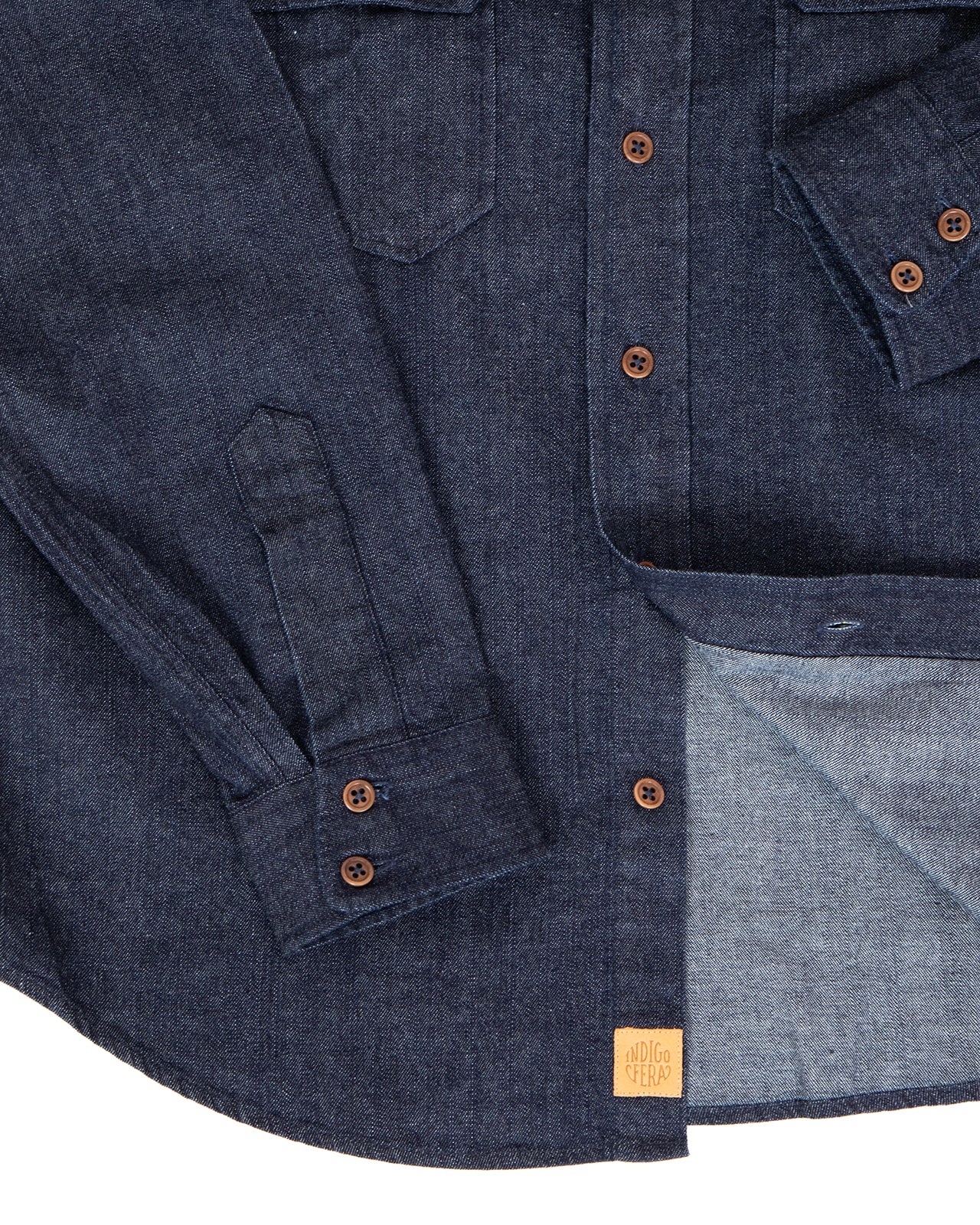 Indigofera Alamo Shirt, 8oz Denim, Indigo - Image 5