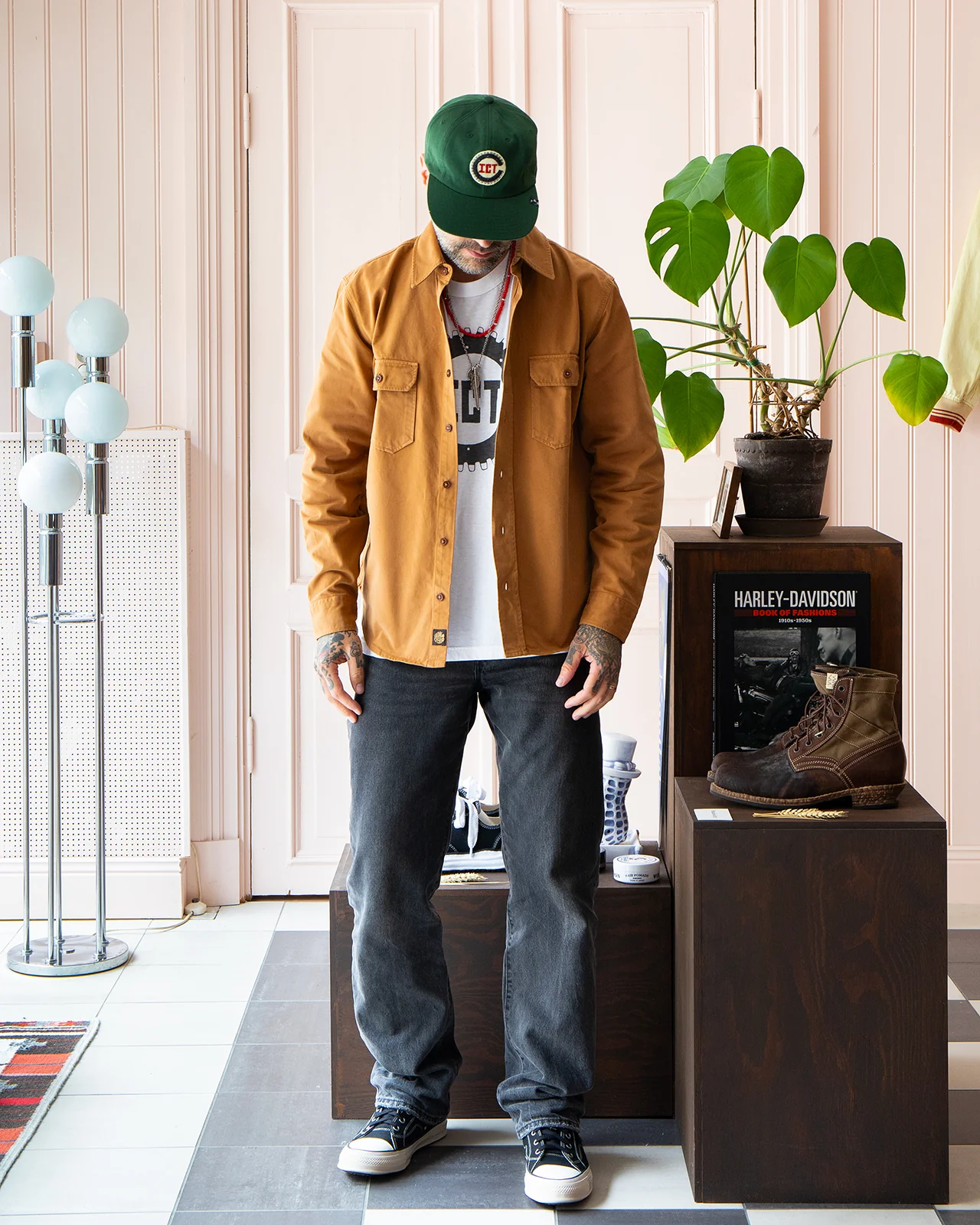 Indigofera Alamo Shirt, Cotton Twill, Brown Sugar - Image 2