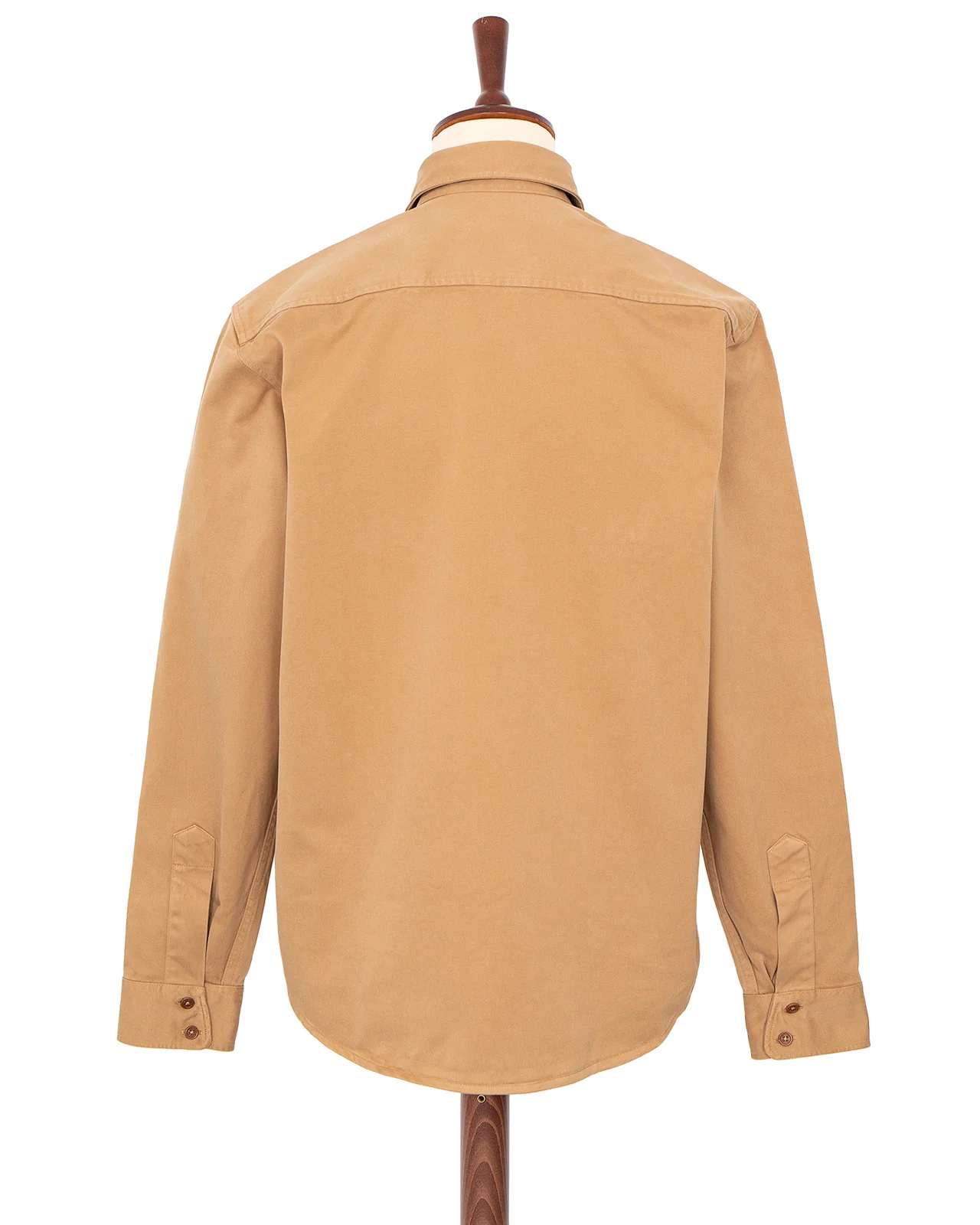 Indigofera Alamo Shirt, Cotton Twill, Khaki Beige - Image 5