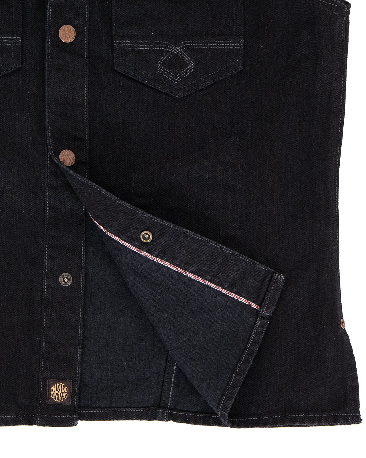 Indigofera Blaze Vest, Gunpowder Rinse - Image 4