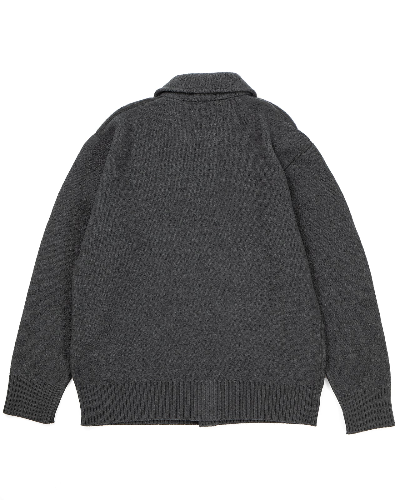 Indigofera Brewster Wool Cardigan, Dark Grey - Image 5