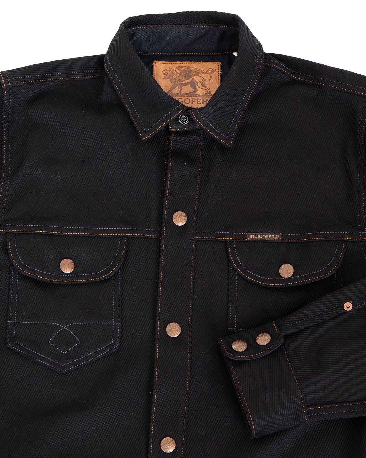 Indigofera Copeland Jacket, Cotton Karsey, Black - Image 2