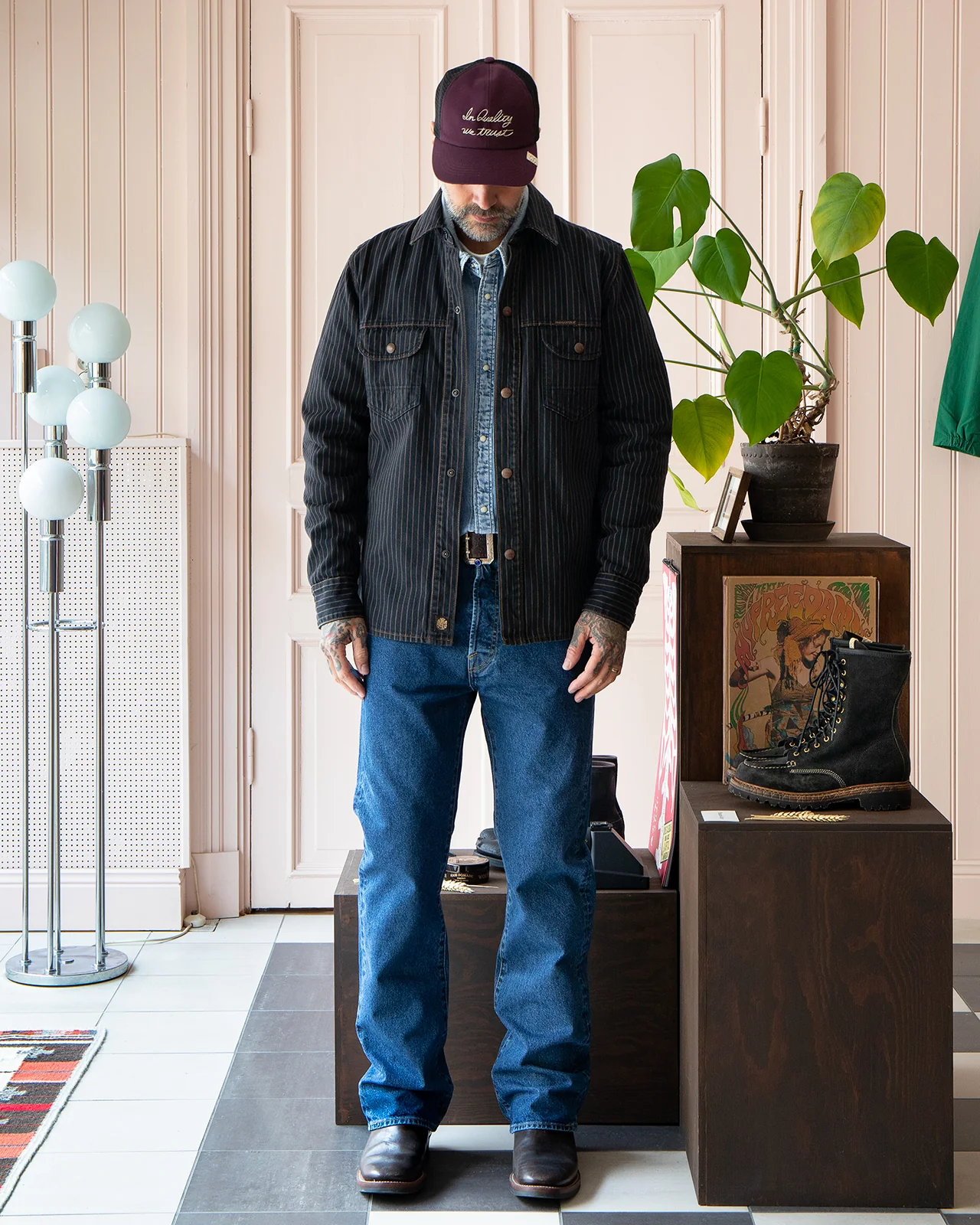 Indigofera Copeland Jacket, Sable Stripe - Image 2