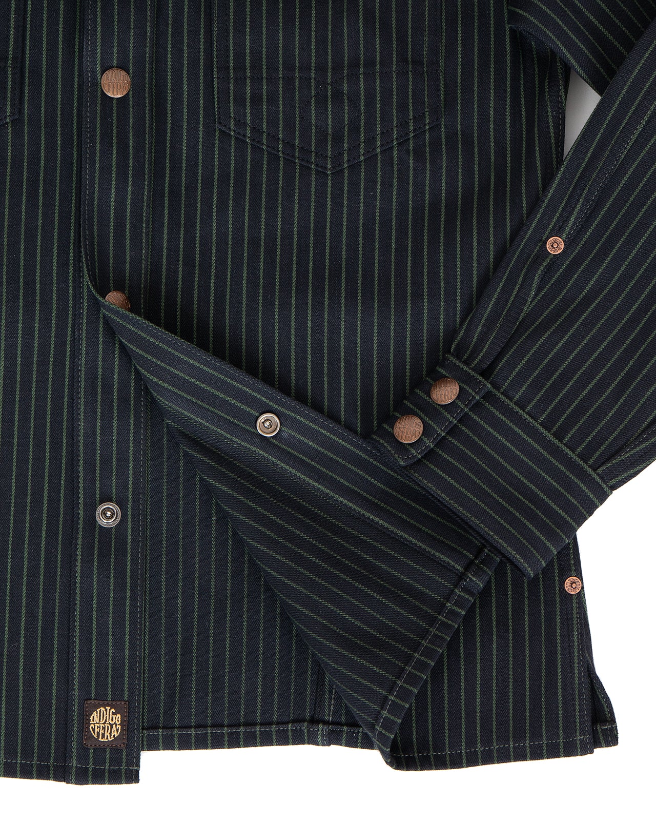Indigofera Copeland Jacket, Viridescent Stripe - Image 3
