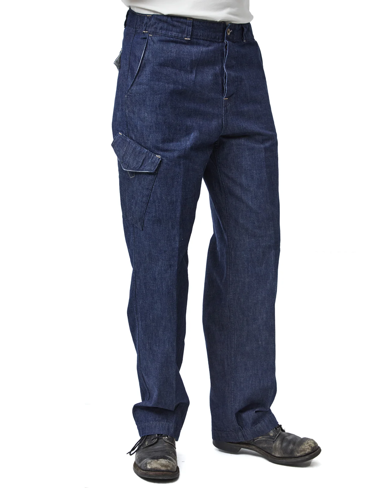 Indigofera Dunton Pants, 40s Navy Denim - Image 4