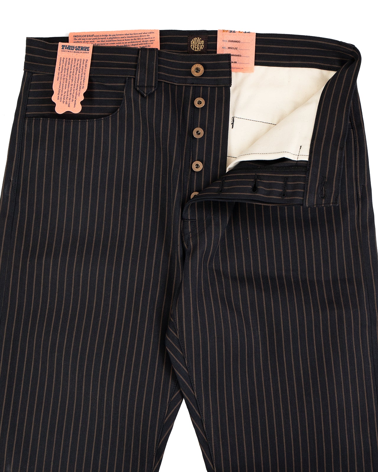 Indigofera Durango Pants, Sable Stripe - Image 4