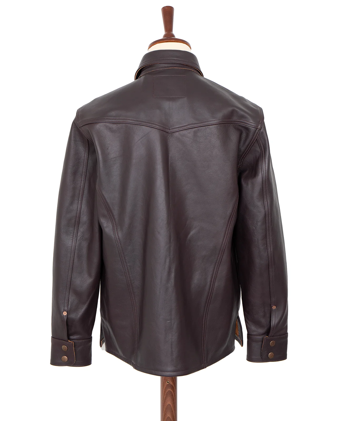 Indigofera Eagle Rising Leather Jacket, Dark Burgundy Tea Core - Image 5