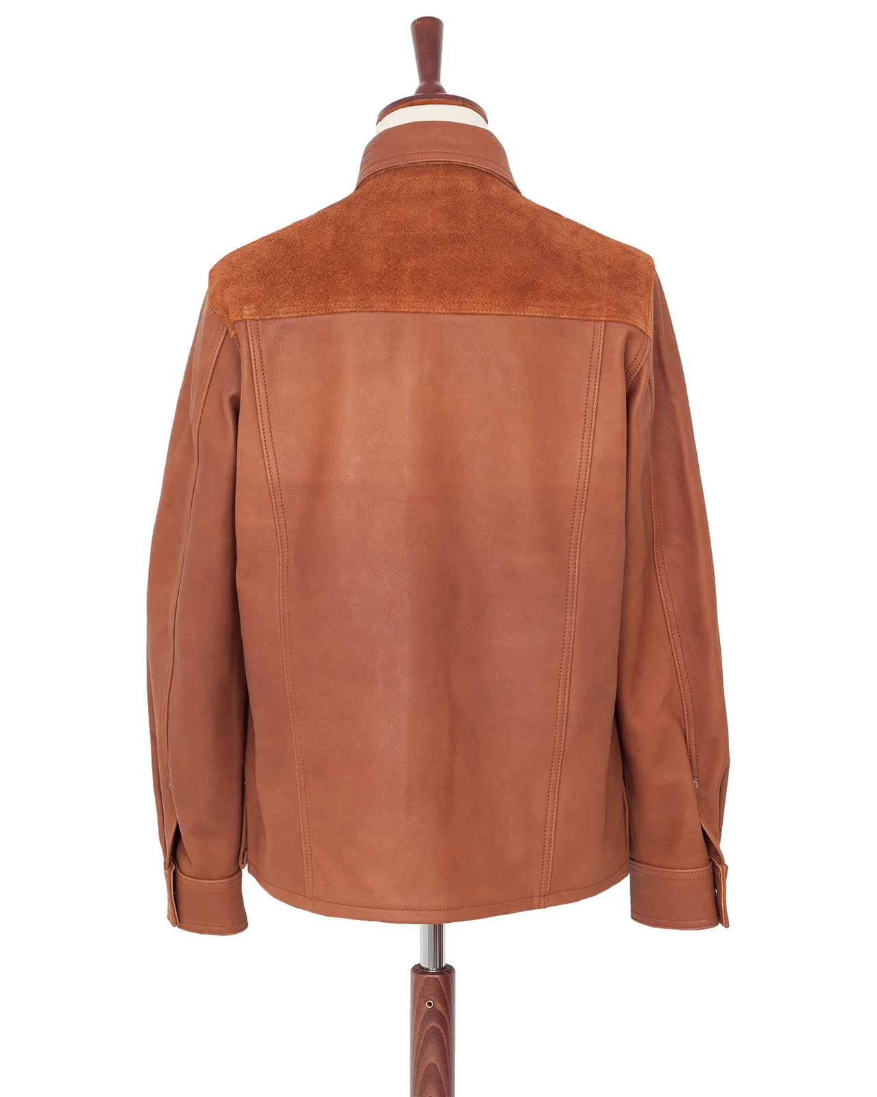 Indigofera Fargo Shirt, 2 Tone Cognac - Image 3
