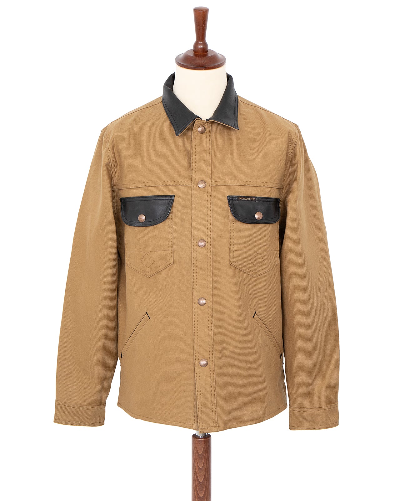 Indigofera Fargo Trucker Jacket, Military Serge