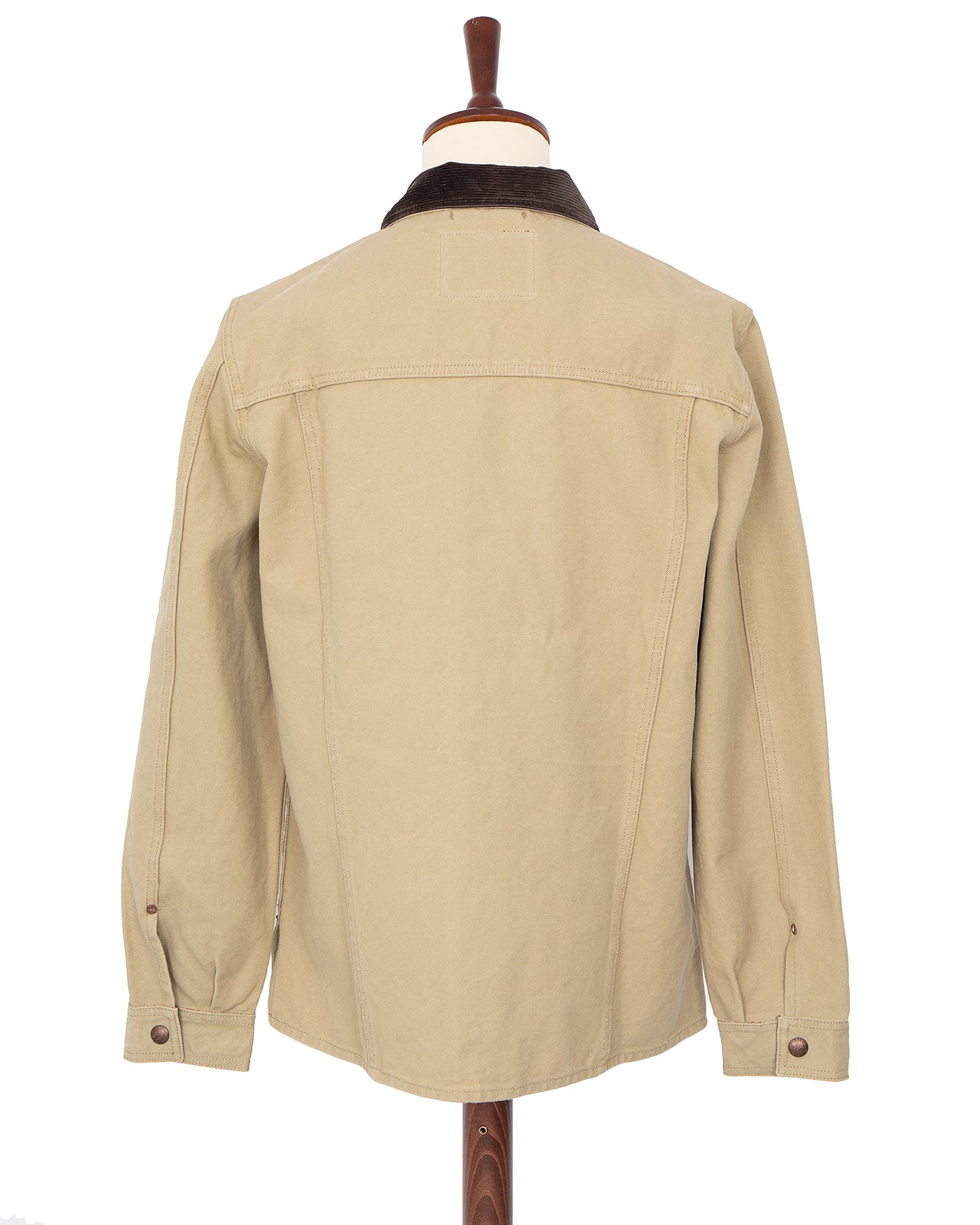 Indigofera Fargo Trucker Jacket, Smithson Canvas, Light Beige - Image 5