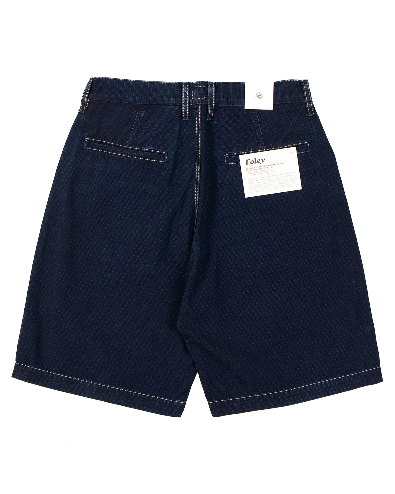 Indigofera Foley Shorts, Indigo Ripstop - Image 3