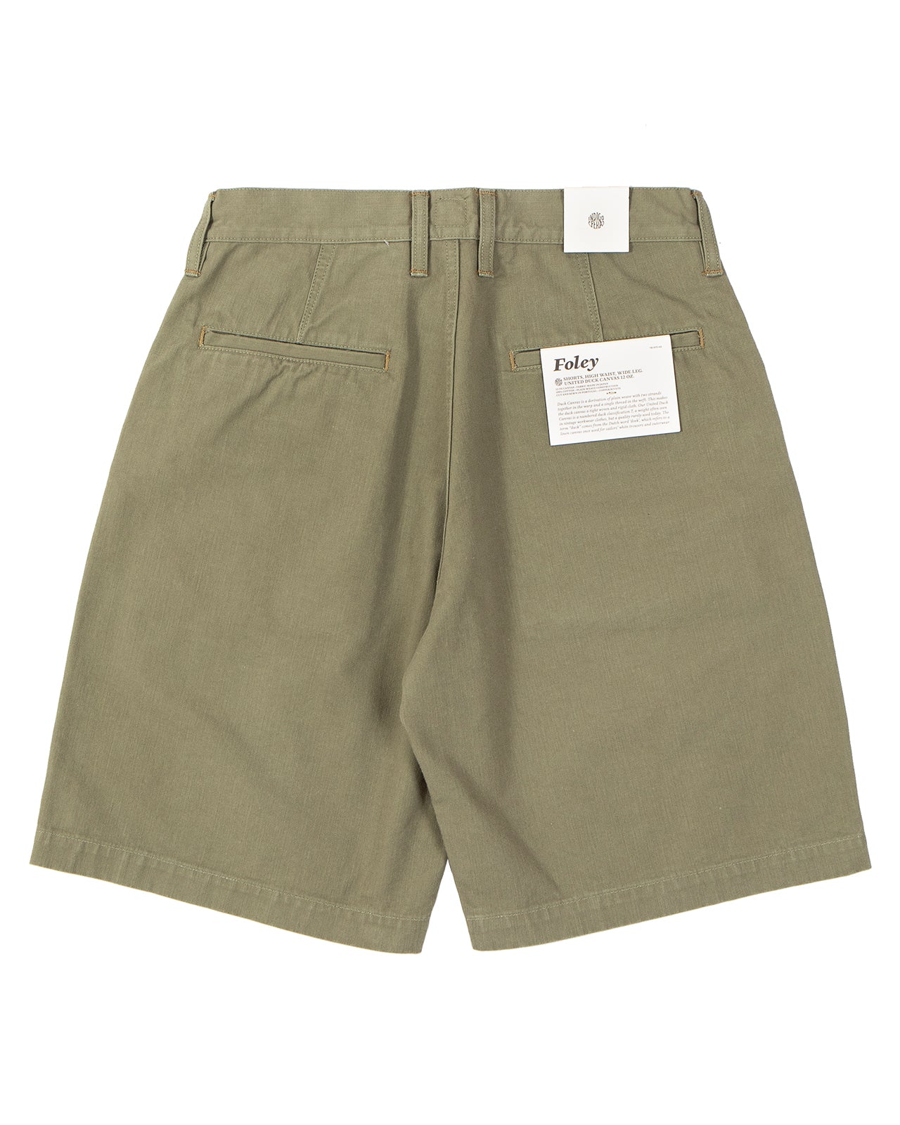 Indigofera Foley Shorts, United Duck Canvas, Green - Image 3