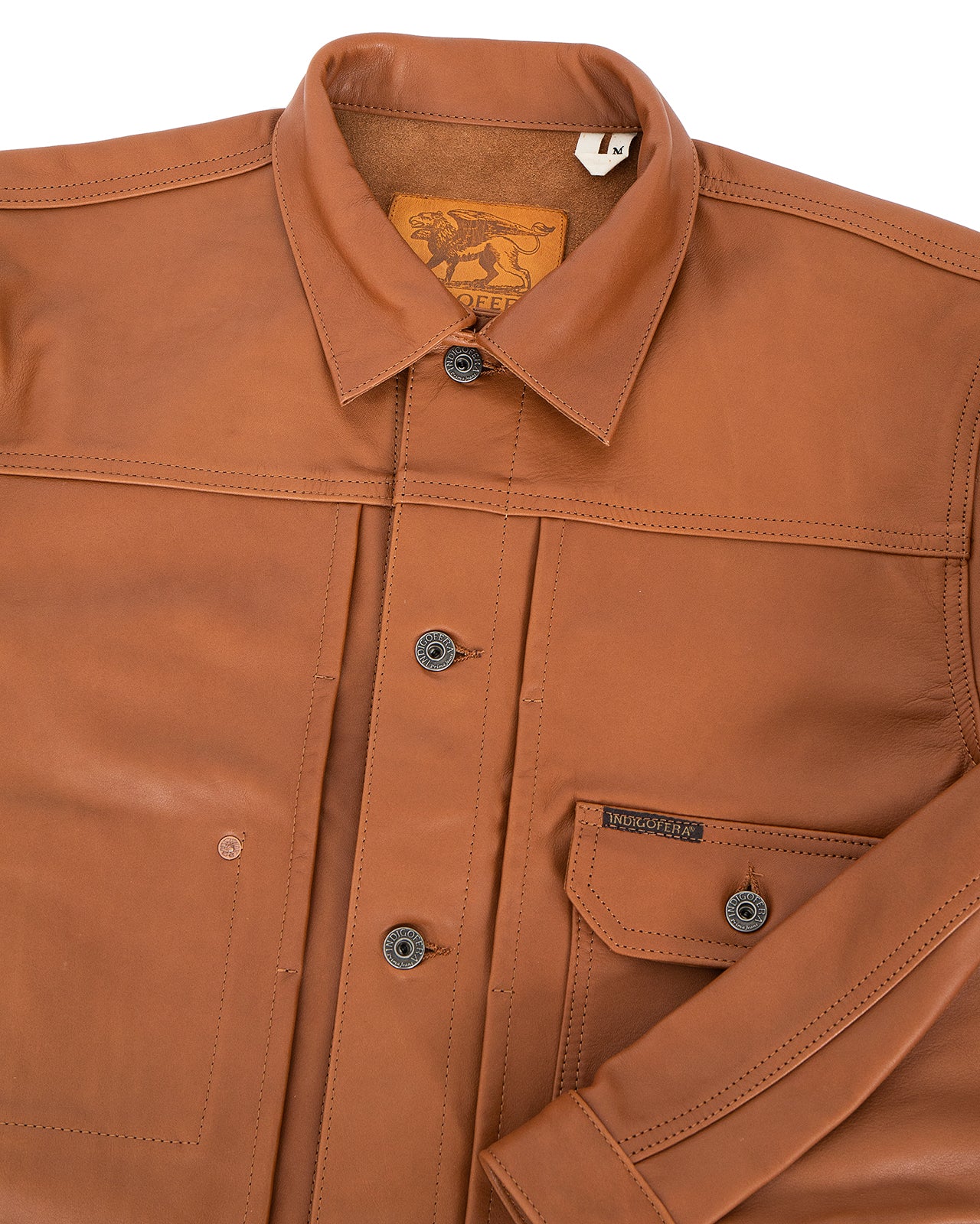 Indigofera Grant Jacket, Cognac Leather - Image 2