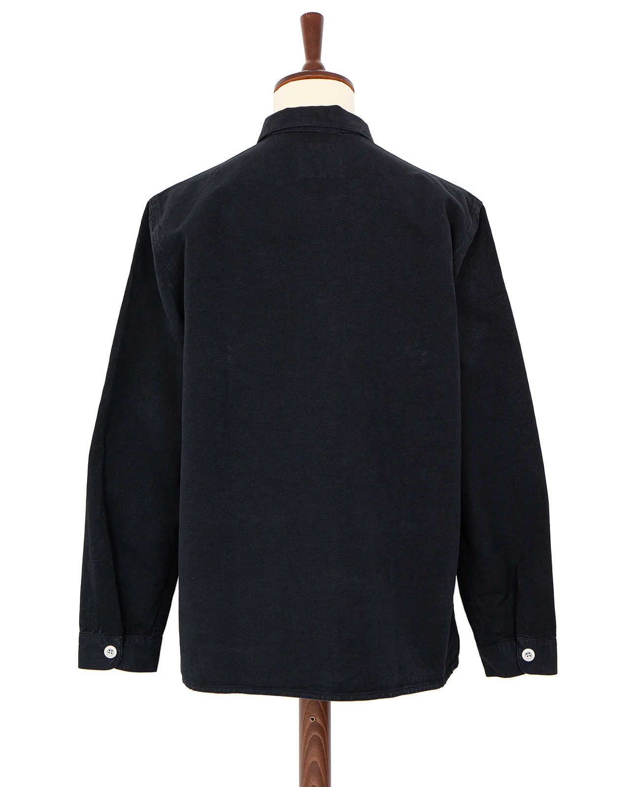 Indigofera Holt Shirt, Cotton / Linen Canvas, Marshall Black - Image 5