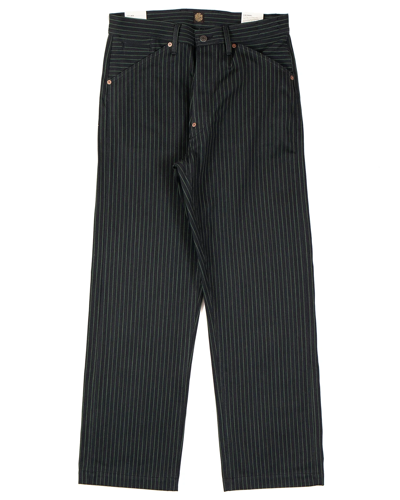 Indigofera Jack Pants, Viridecent Stripe
