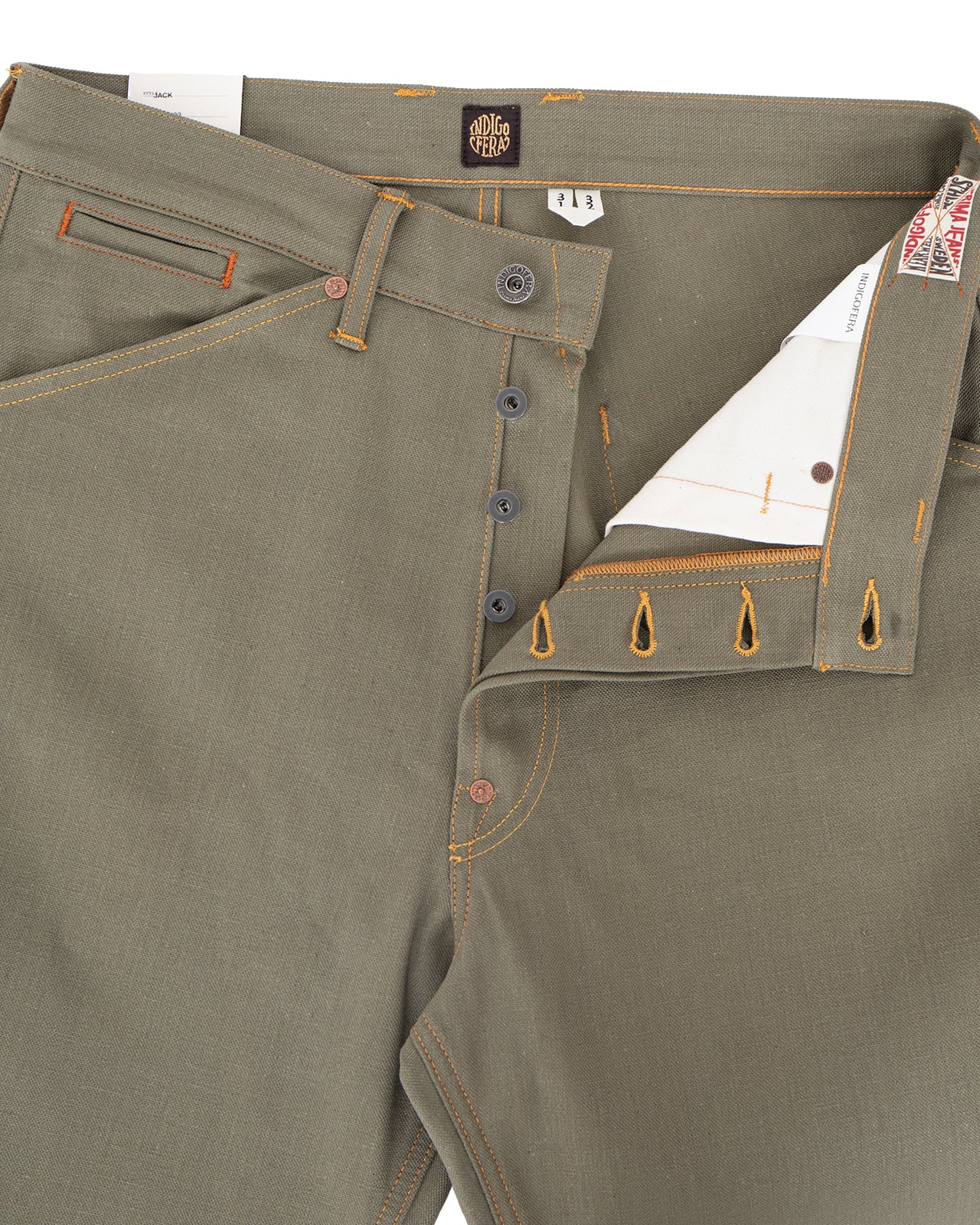Indigofera Jack Pants, Yarn Dyed Heavy Oxford - Image 3
