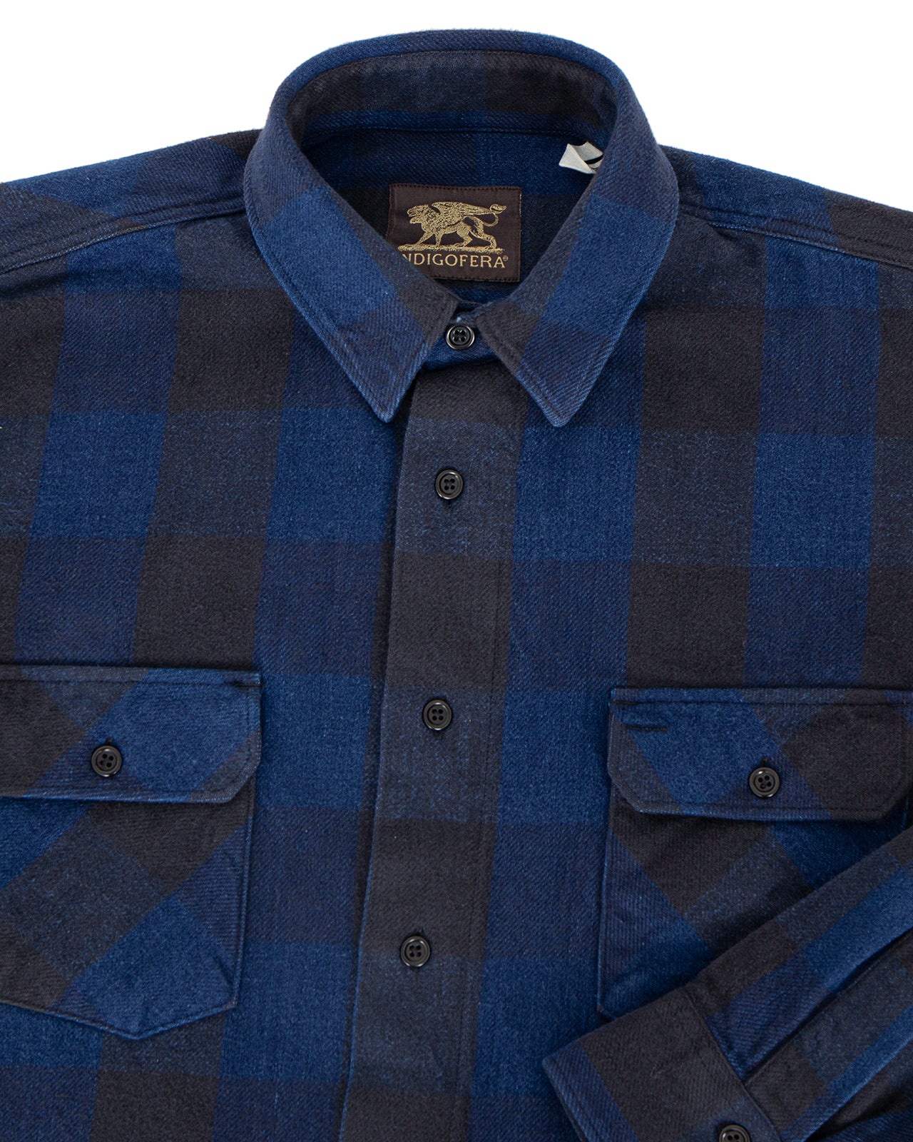 Indigofera Norris Shirt, Black / Indigo - Image 3