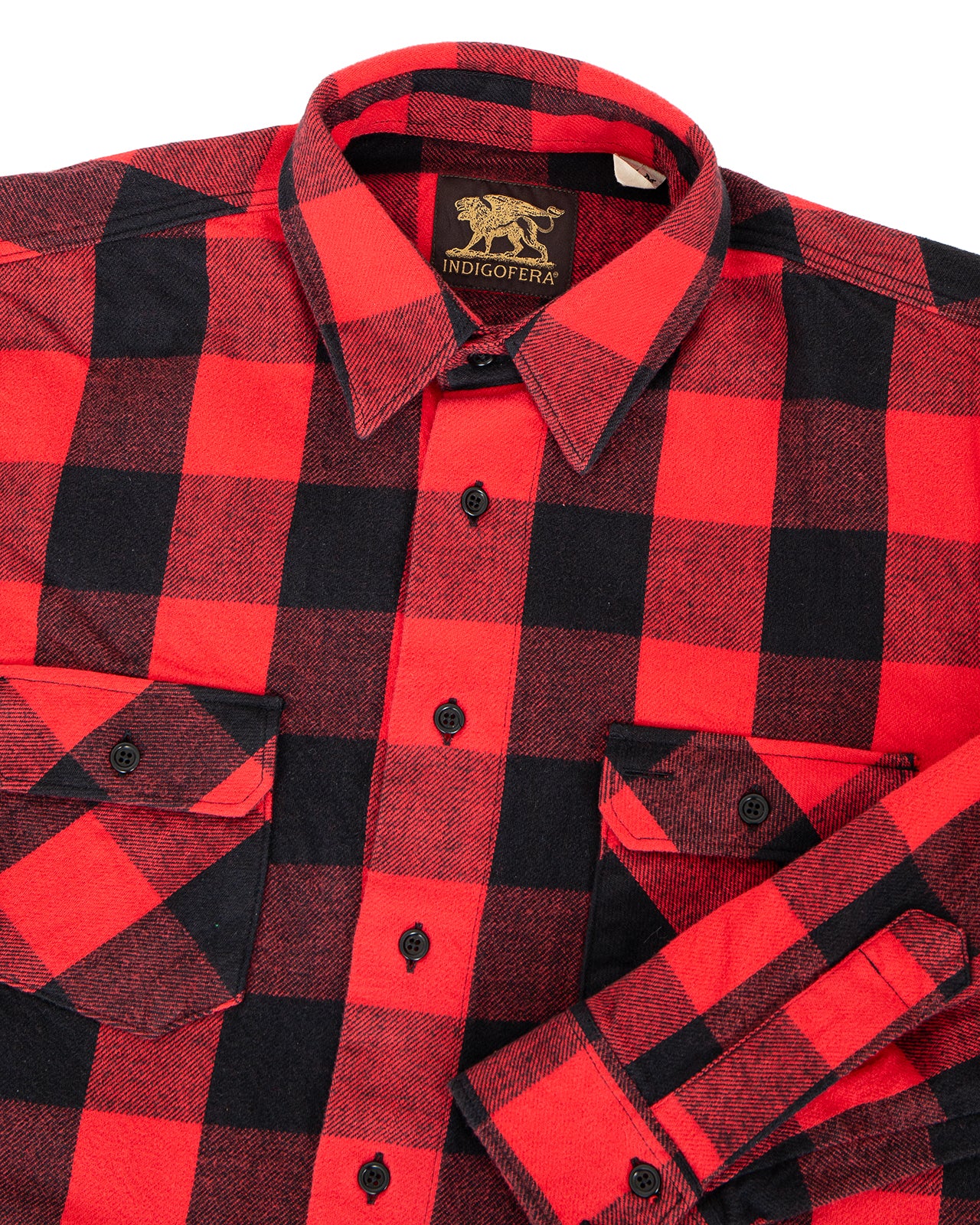 Indigofera Norris Shirt, Red / Black - Image 3
