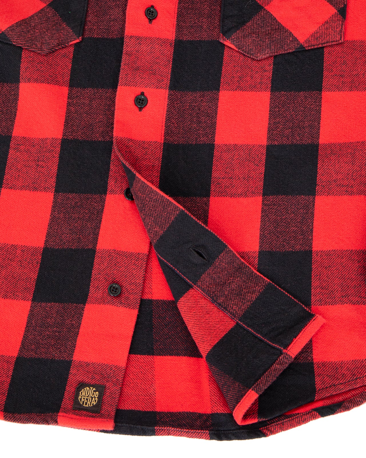 Indigofera Norris Shirt, Red / Black - Image 4