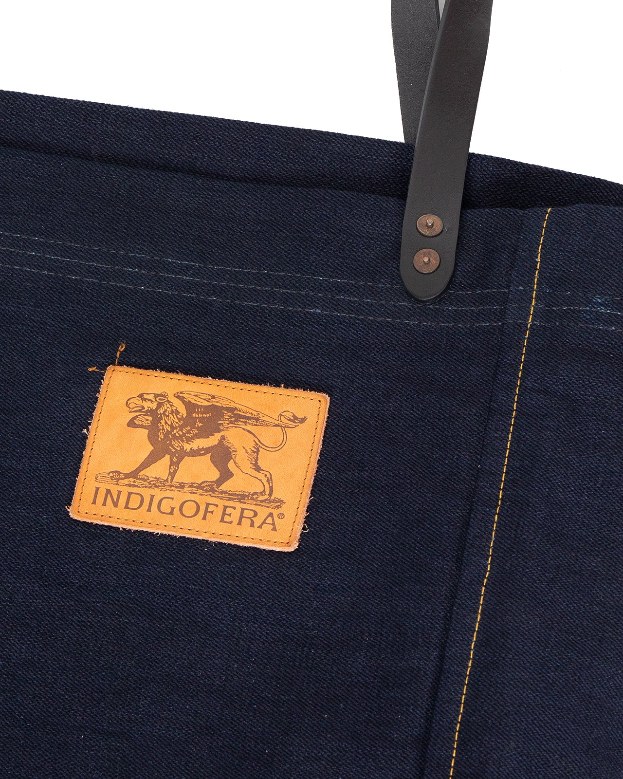Indigofera Carson Tote Bag, Indigo Denim - Image 3
