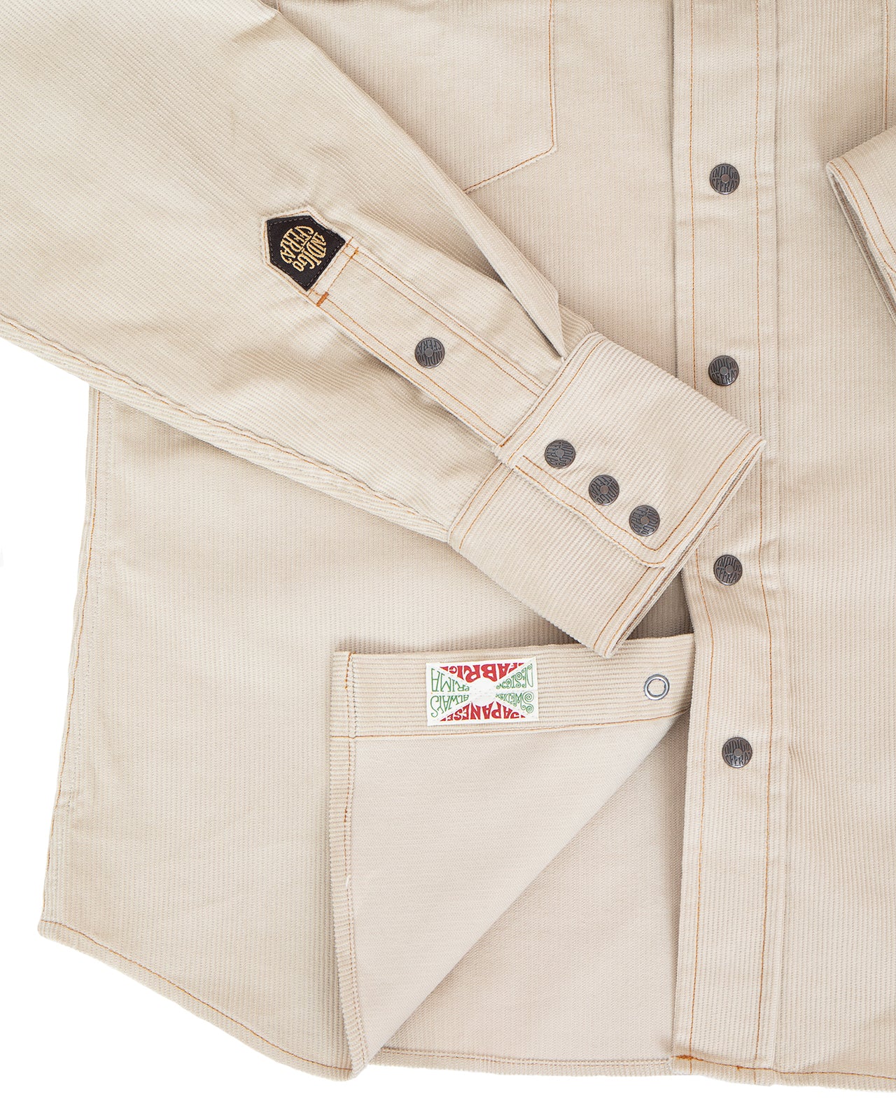Indigofera Ryman Corduroy Shirt, White - Image 4