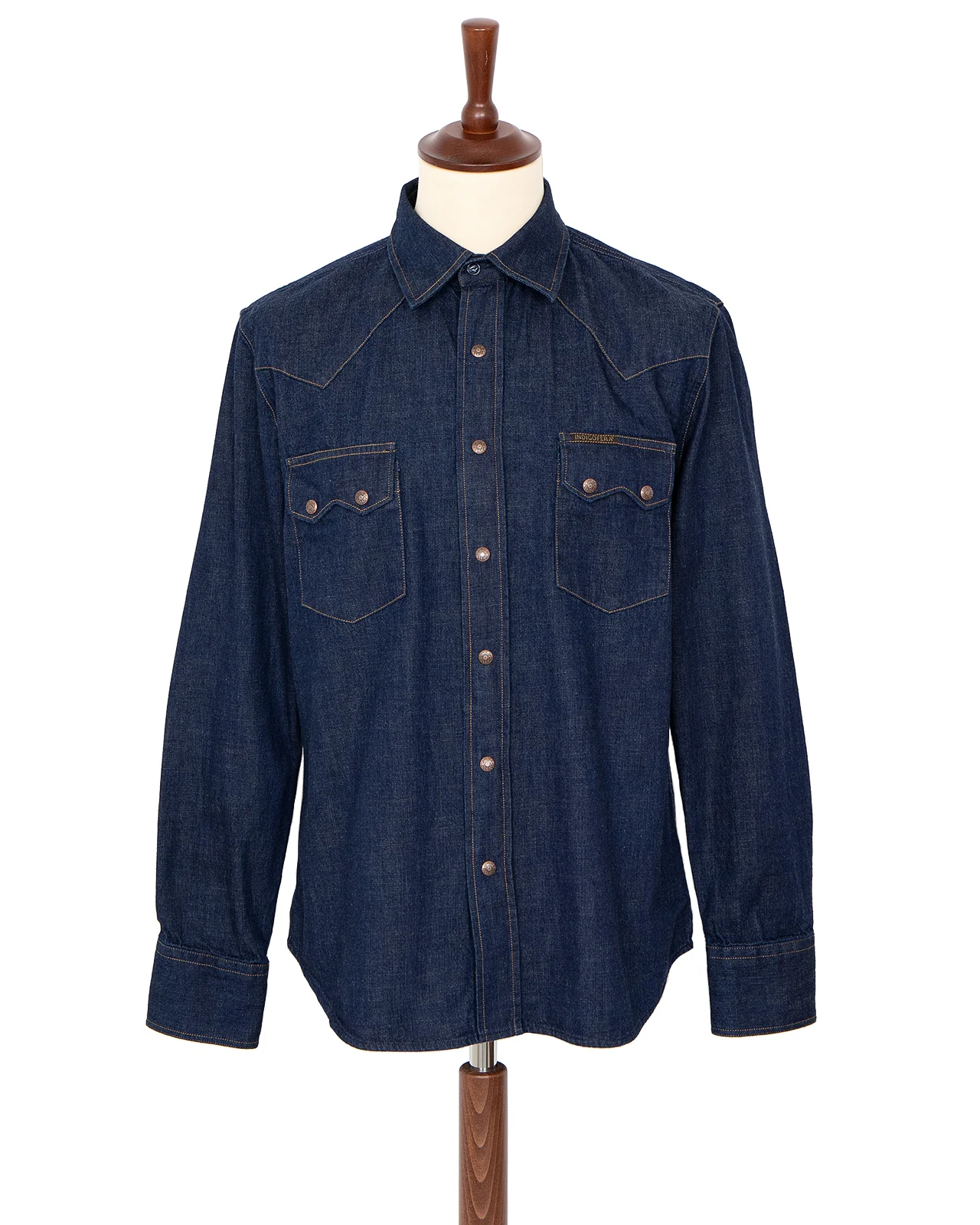 Indigofera Ryman Denim Shirt, Ohira Indigo Denim, Rinsed