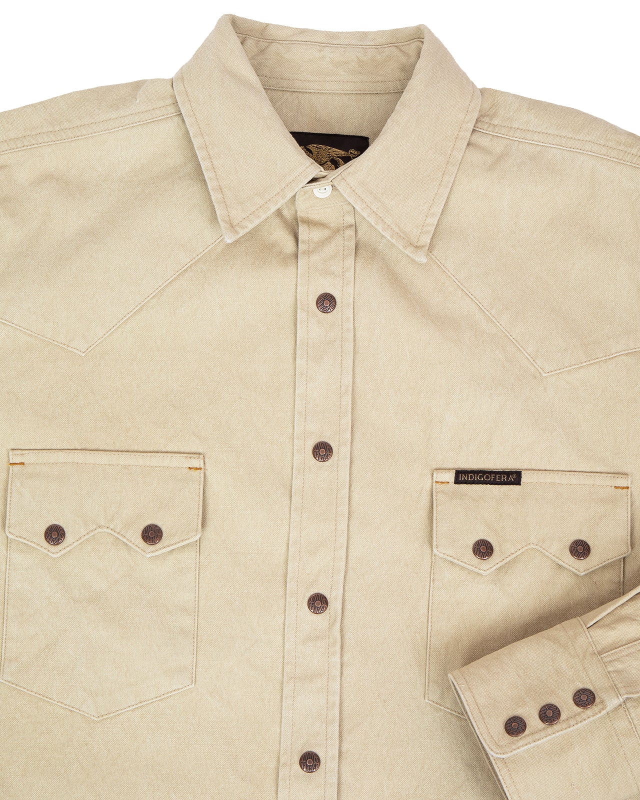 Indigofera Ryman Roxboro Canvas Shirt, Ecru - Image 3