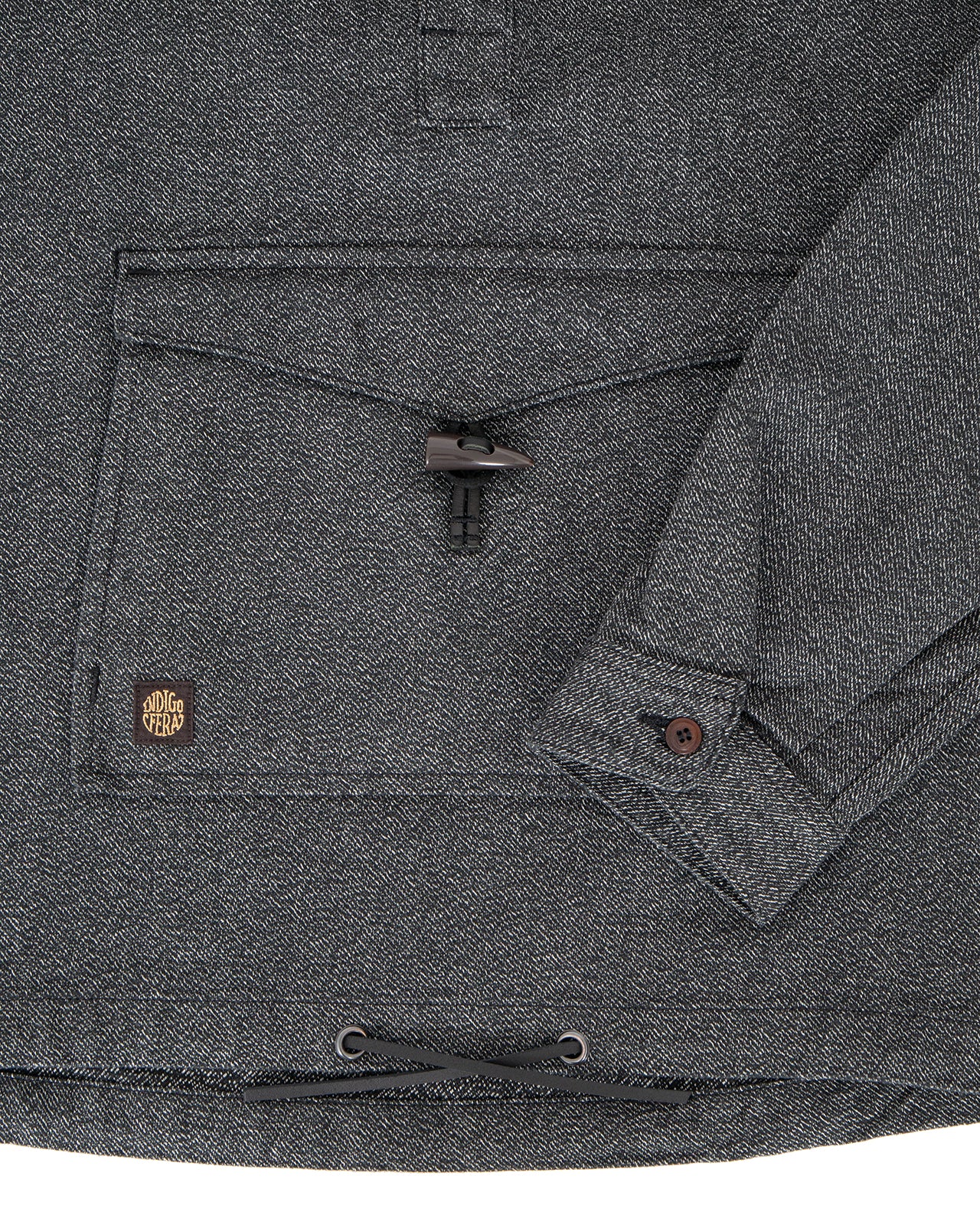 Indigofera Slunky Jacket, Military Serge Mocktwist - Image 3