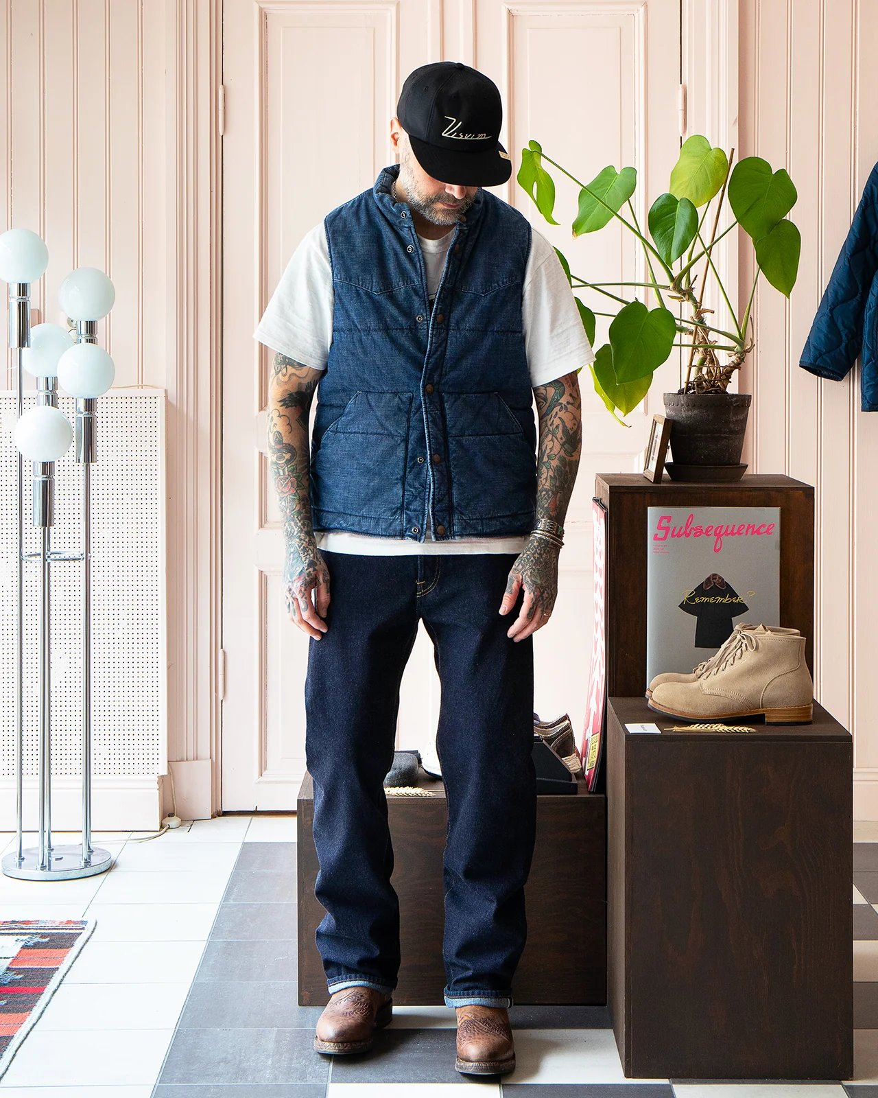 Indigofera Stosh Vest, Mil Chambray - Image 2