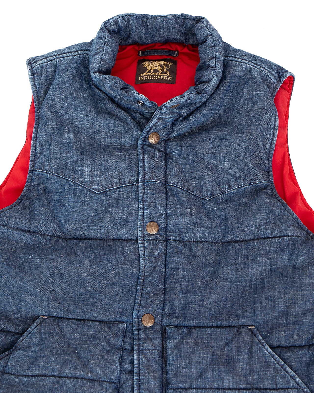 Indigofera Stosh Vest, Mil Chambray - Image 3