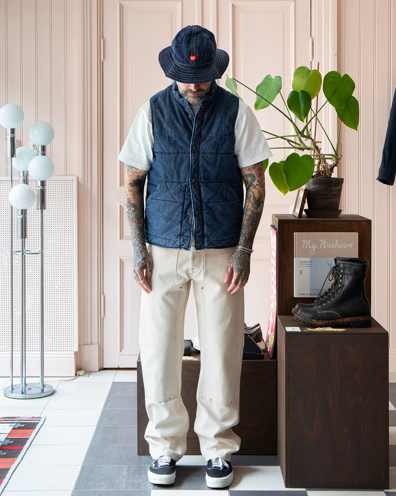 Indigofera Stosh Vest, Mil Chambray - Image 6