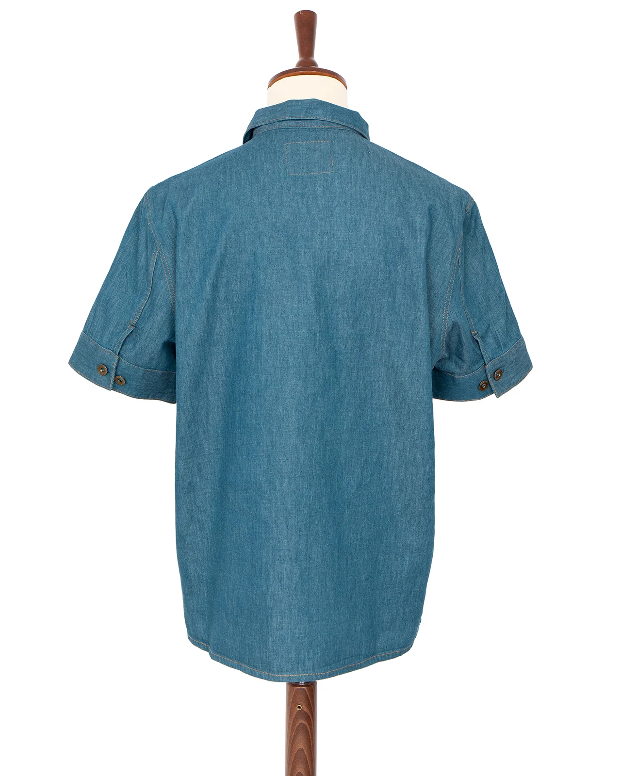 Indigofera Teeter Shirt, Cordova Denim, Petrol - Image 3