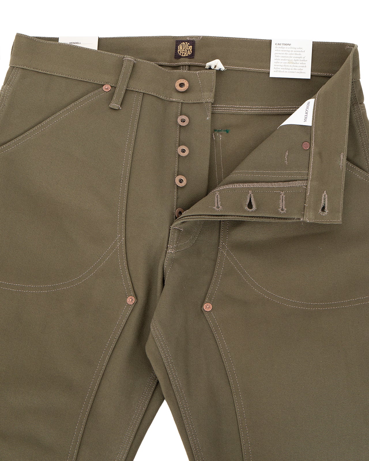 Indigofera Wendell Pants, Smithson Canvas, Desert Moss - Image 3