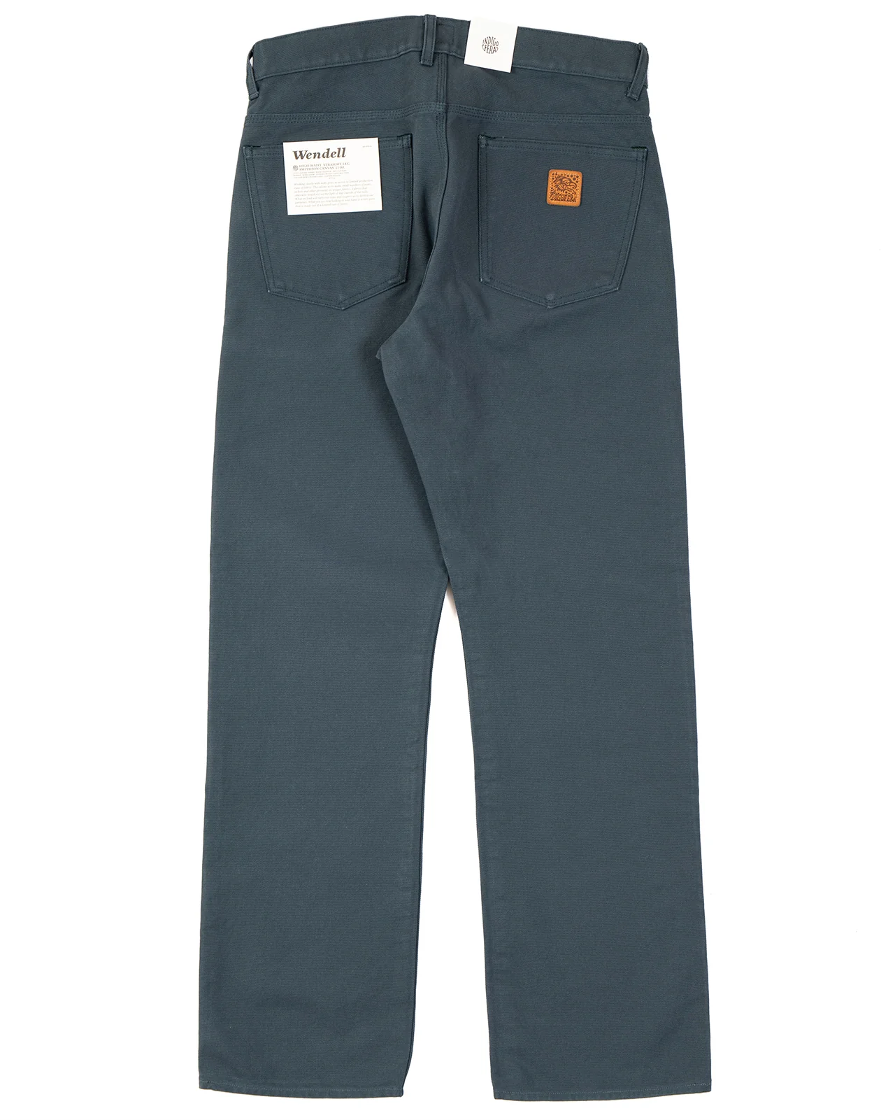Indigofera Wendell Pants, Smithson Canvas, Petrol Rinse - Image 2