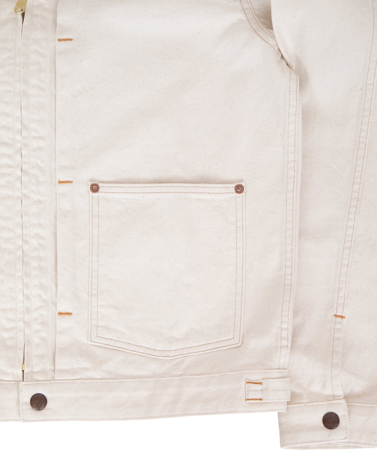 Indigofera Wibaux Jacket, Broken Twill Ecru - Image 4