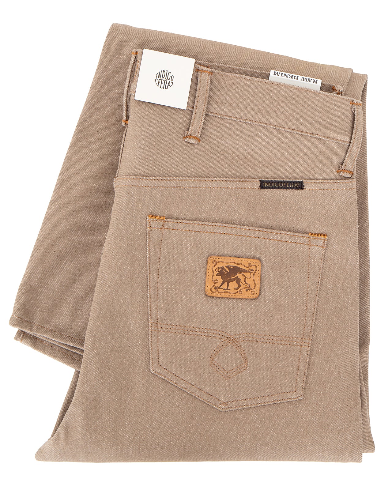 Indigofera Wyatt Jeans, Khaki Dusk Denim - Image 4