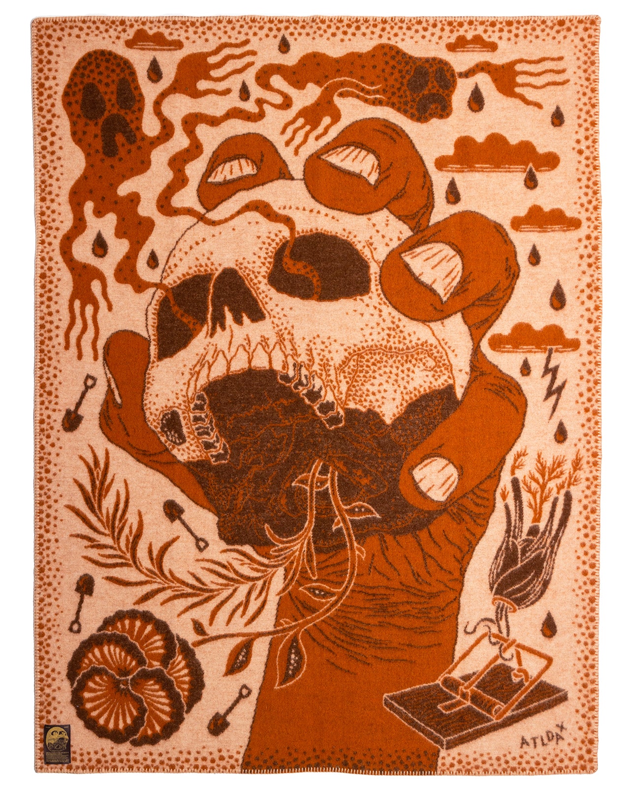 Indigofera x Björn Atldax Wool Blanket, Yorick
